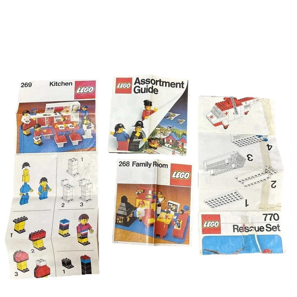 LEGO LEGOLAND: Air Ambulance 386 (partial?) Set Number 770 VTG  1975! And More